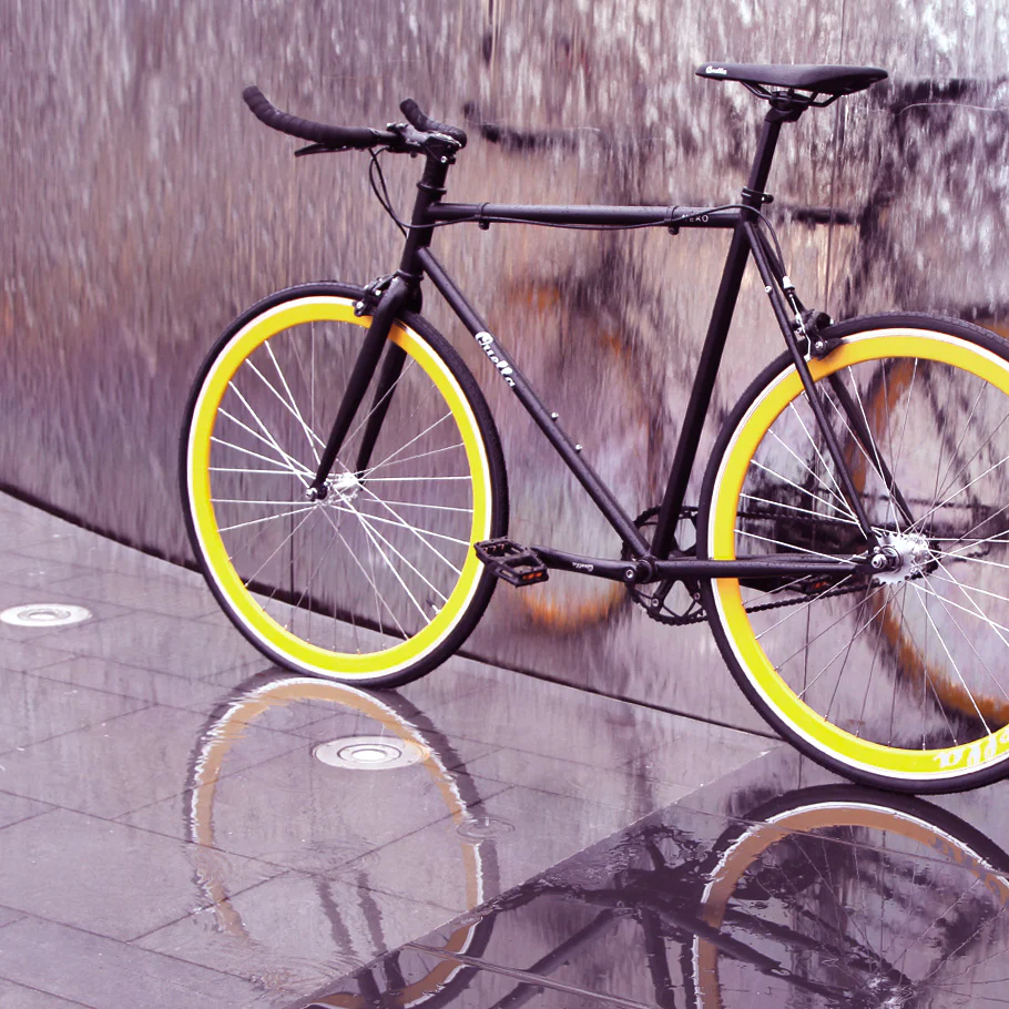 Nero Courier Yellow Single Speed Bike - Image 8
