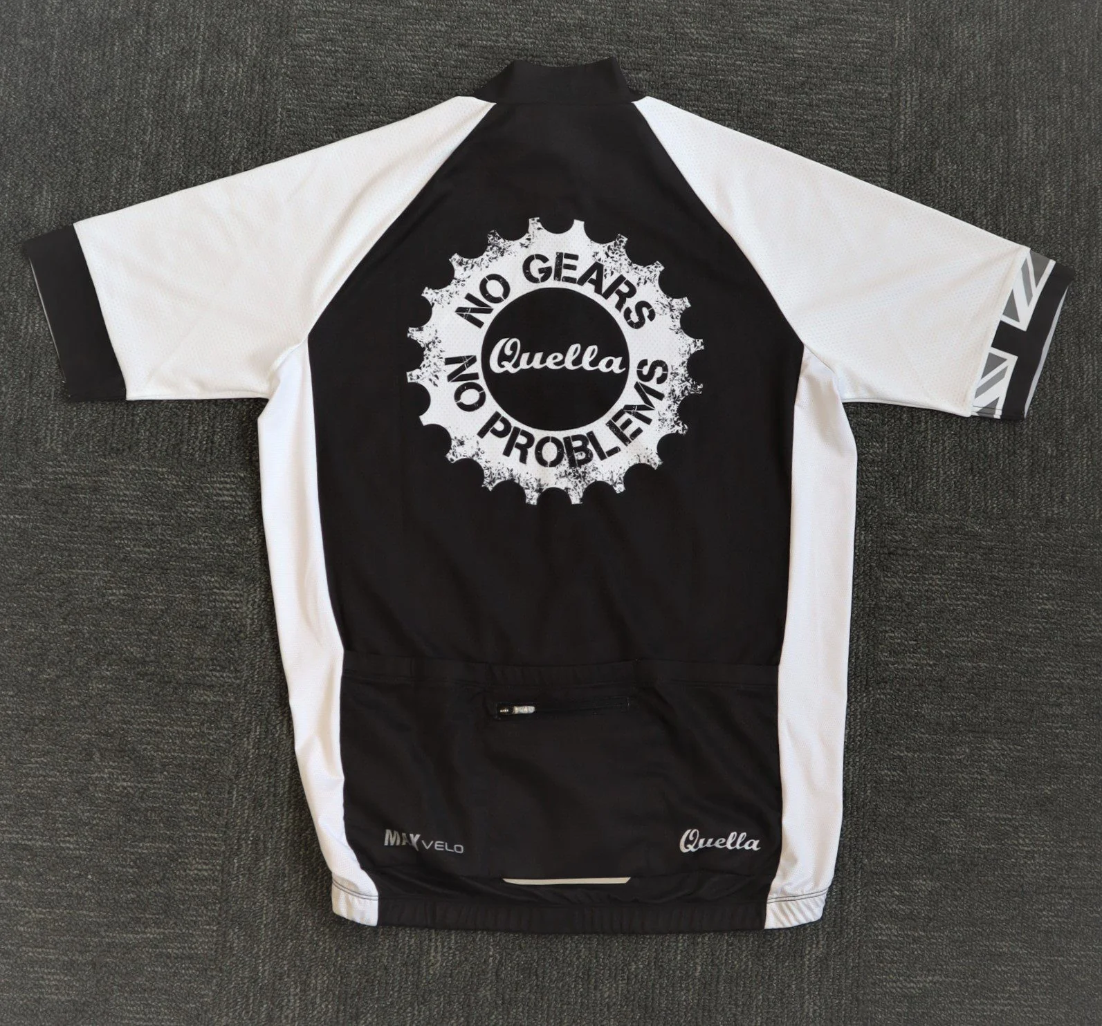 Quella 'No Gears, No Problems' Short Sleeve Cycling Jersey